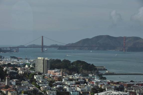 A Golden Gate e a entrada da baía de San Francisco, na Califórnia, nos Estados Unidos